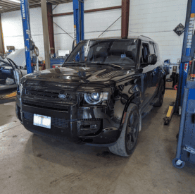 Ford pickup truck undergoing service at Destination Autoworks.