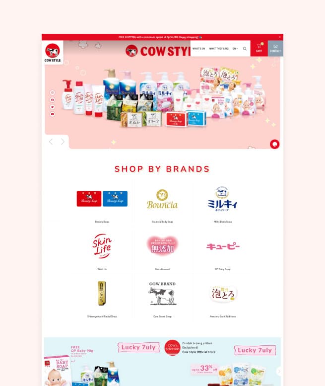 Online Shopping Website for Cow Style Indonesia