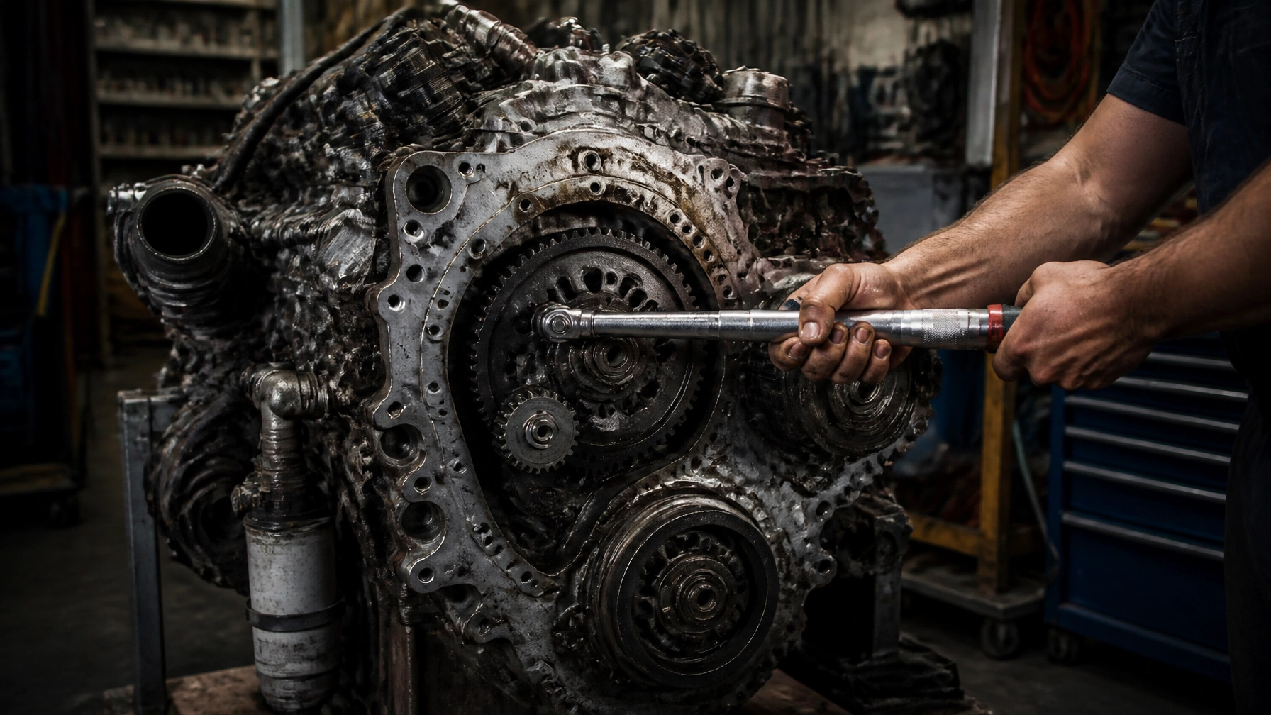 Engine rebuild at Dirty D’s Performance, expert automotive repair shop.