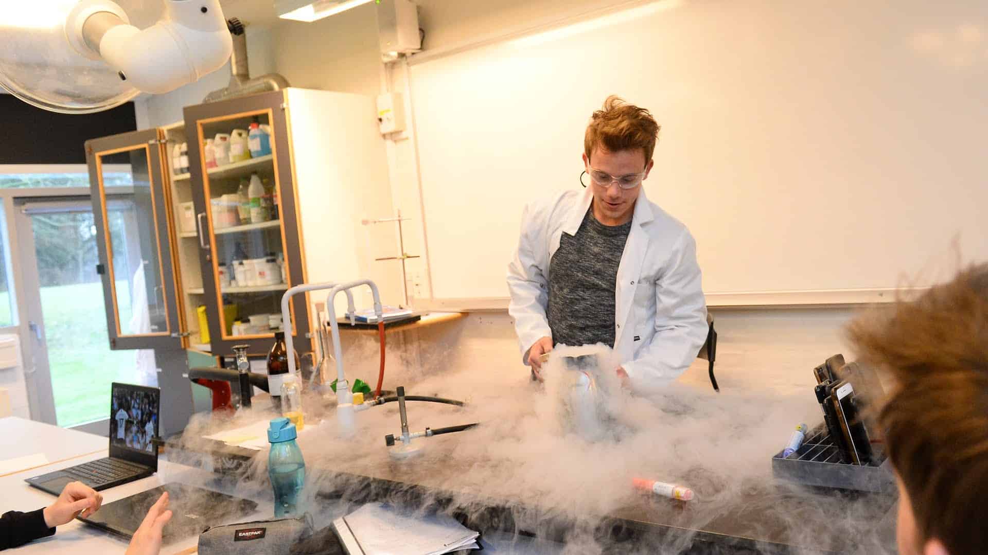 forsøg kemi damp