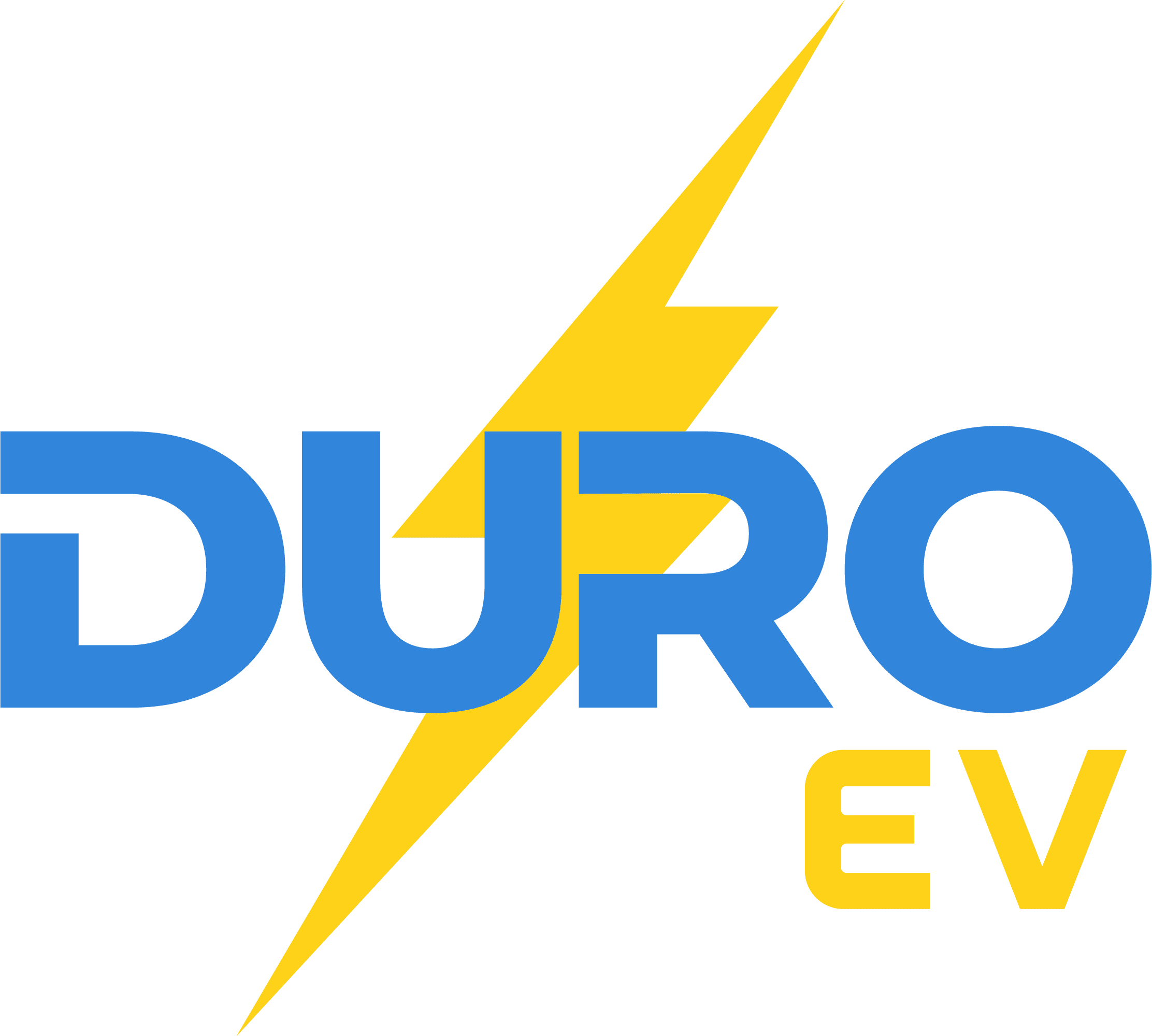 Electric vehicle charging logo for Duro EV.