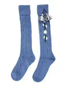 Chaussettes Bébé Fille Vert Menthe Avec Pompons Blancs - Coton Espagnol, Taille 0/3 Mois - Neuves