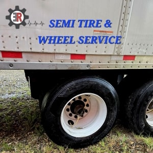 Semi tire and wheel service for trucks at ER Auto Diesel & Tire LLC.