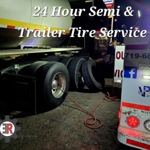Semi truck and trailer tire repair and replacement services available 24/7. Fast, reliable tire solu.