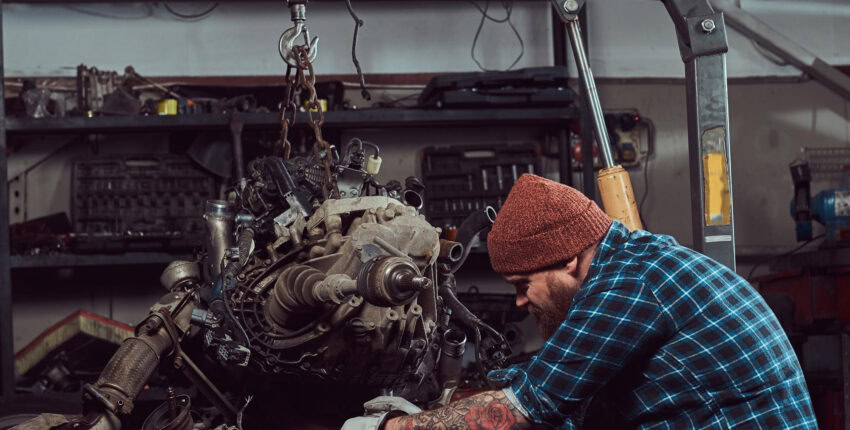 Diesel engine repair for semi-trucks at ER Auto, Diesel, & Tire LLC in Trinidad, Northern New Mexico.