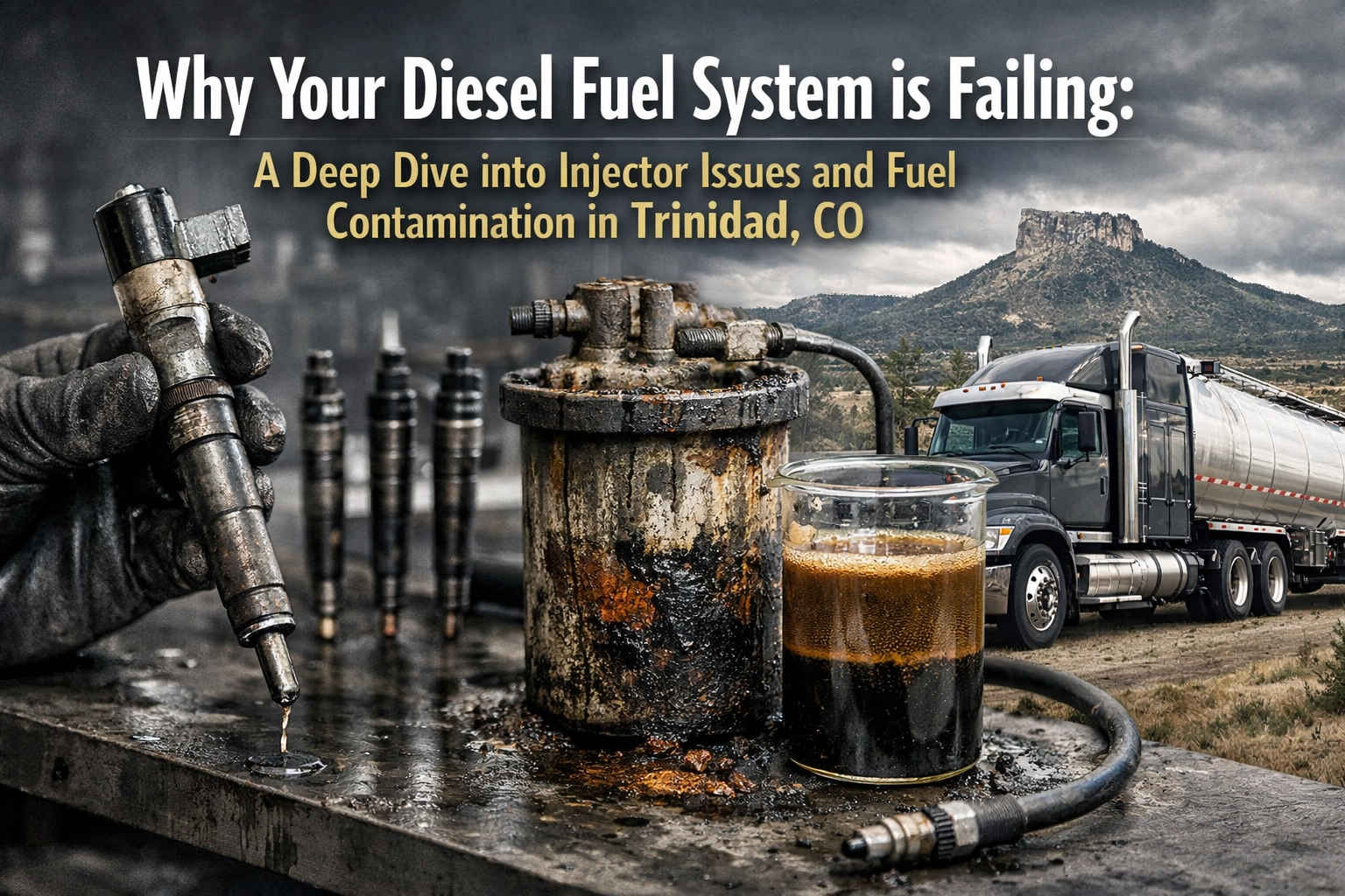 Diesel fuel system issues and contamination in Trinidad, CO.