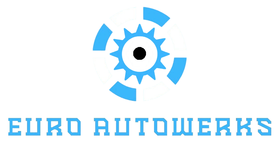 Euro Autowerks logo with gear icon representing automotive services.