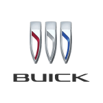 Three Buick emblems in red, silver, and blue for vehicle branding and customization.