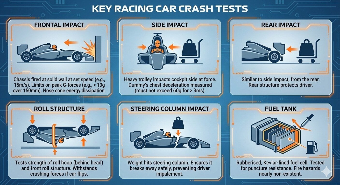 Key Formula 1 Car Crash Tests