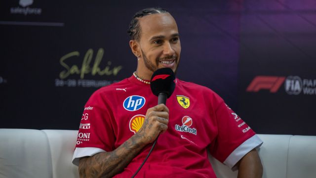 Bahrain GP F1 2025 on February 28 2025 at Sakhir, Bahrain - Formula 1 Lewis Hamilton driver for Ferrari — Photo by PitShots.com