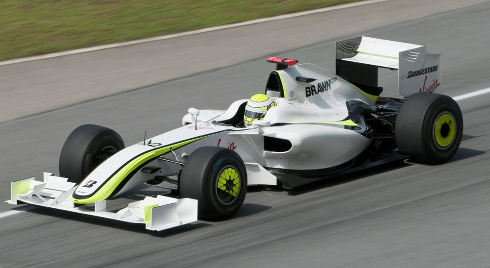SEPANG, MALAYSIA - APRIL 3 : Jenson Button of Brawn GP F1 Team in action during practice session at Malaysian F1 Grand Prix April 3, 2009 at Sepang International Circuit in Sepang, Malaysia. — Photo by afaizal