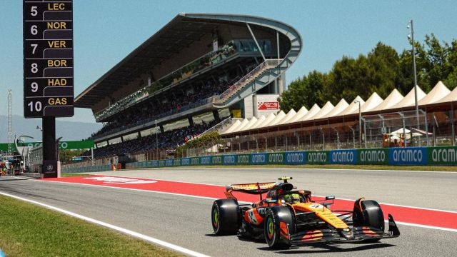 Lando Norris Mclaren 2025 Spanish Gp Fp1