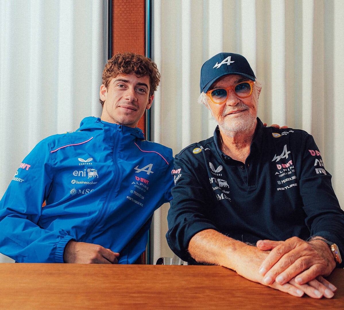Franco Colapinto and Flavio Briattore