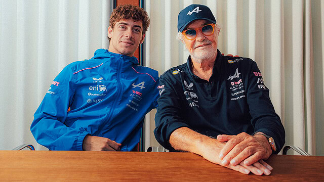 Franco Colapinto and Flavio Briattore