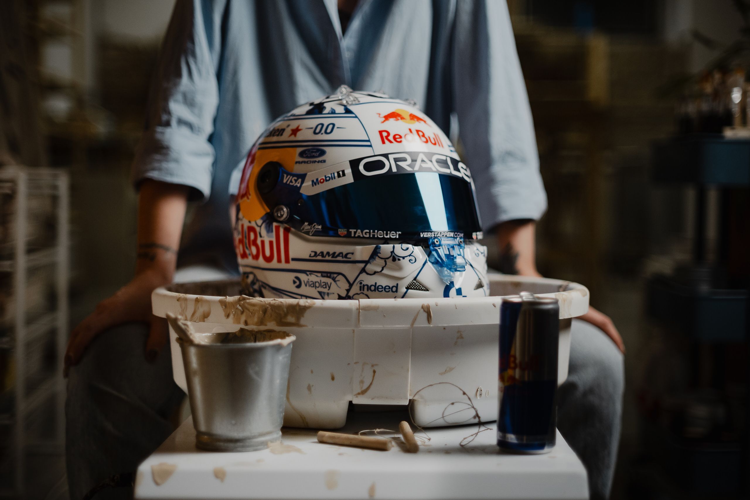 Imagery of Max Verstappen's special edition helmet for the 2026 Dutch Grand Prix