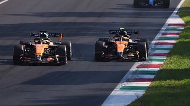 Lando Norris and Oscar Piastri - Italian GP Race Day 2026