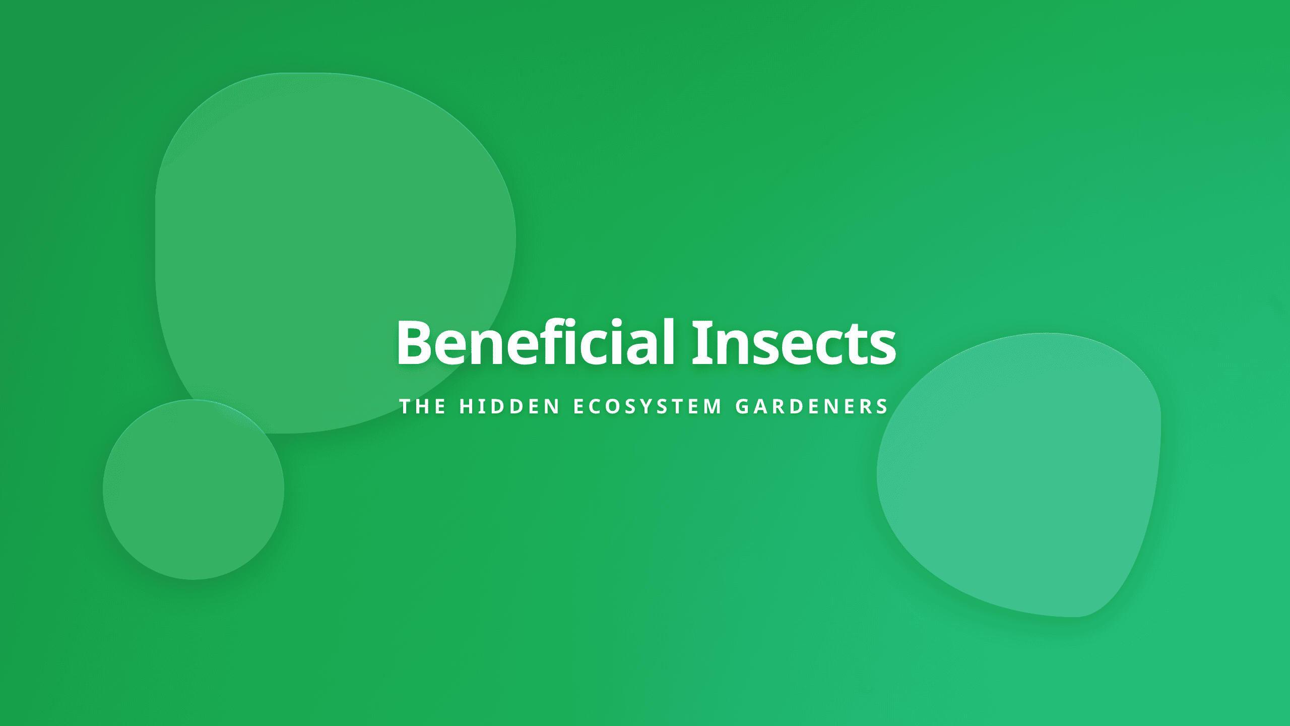 Beneficial Insects Garden Ecosystem Cover featuring key biological concepts