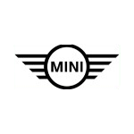 Mini Cooper emblem logo for car branding and maintenance.