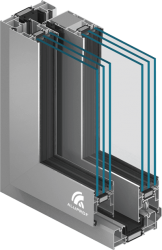 Aluminium-Schiebetüren MB-59HS Monorail
