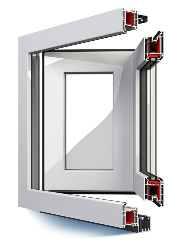 uPVC Bifold Doors IDEAL 4000 Fold line||||||||Aluplast IDEAL 4000 bifold door