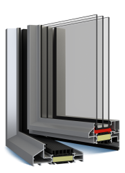 Aluminium Window Decalu 110 Steel