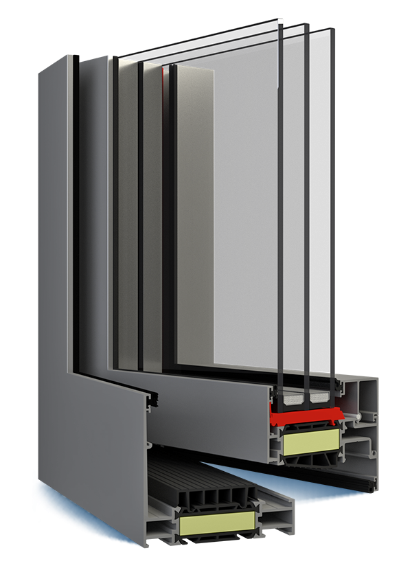 Aluminium Window Decalu 88 Hidden||||Decalu 88 Hidden|Decalu 88 Hidden|Decalu 88 Hidden