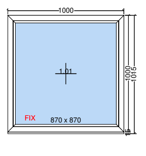 Feststehendes Fenster