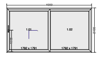 One active-leaf door