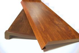 External veneered steel window sills