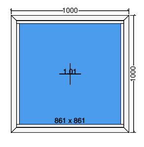Feststehendes Fenster