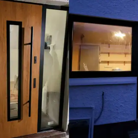 uPVC Windows and Back Door IDEAL 4000 | Wikęd Steel Door model 12 Product line: PREMIUM TERMO | Co. Kildare | #198