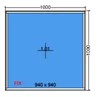 Feststehendes Fenster
