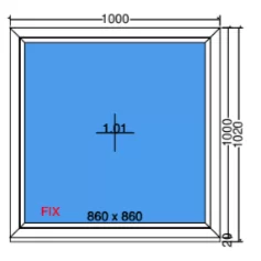 Feststehendes Fenster