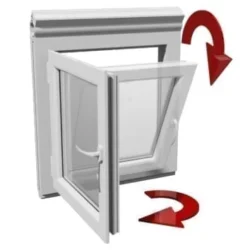 Bottom Vertical Window KPVCL N22 left side-opening