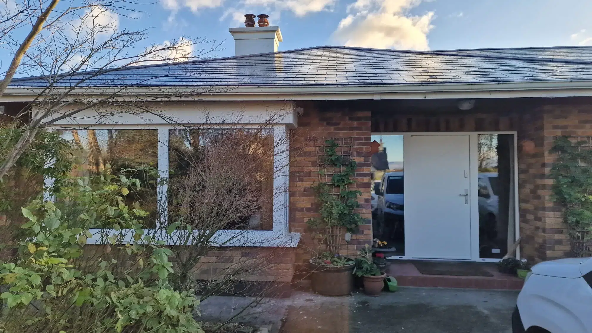 uPVC Windows and Back Door IDEAL 7000 | Steel Composite Door model 43b Wikęd Product line: OPTIMUM TERMO | Co. Kerry | #294