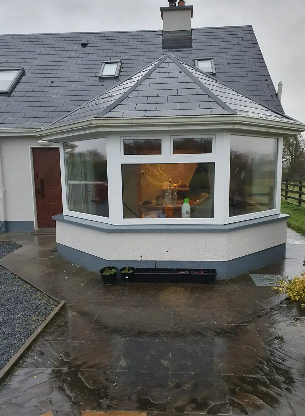 uPVC Windows and French Doors Gealan S 9000 | Wikęd Steel Composite Front and Back Doors Model 26E Product line: Premium Termo | Galway | #324