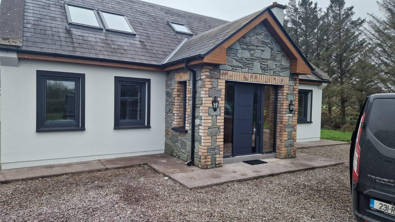 uPVC Windows, Back Doors and French Doors IDEAL 8000 | Wikęd Steel Door model FI07D Product line: OPTIMUM TERMO | Kerry | #337