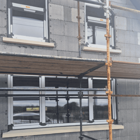 uPVC Windows Salamander greenEvolution 76 3D