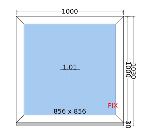Feststehendes Fenster