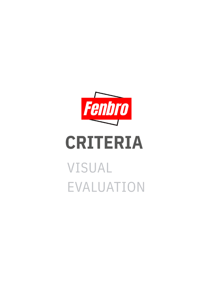 Visual evaluation criteria