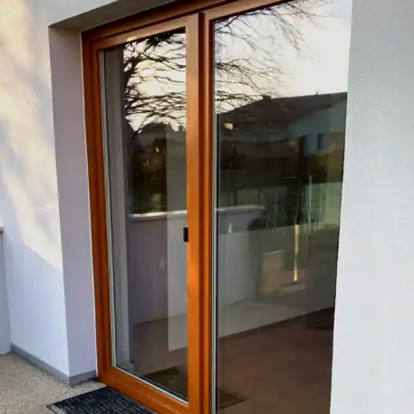 uPVC Balcony Doors Salamander greenEvolution 76 3D