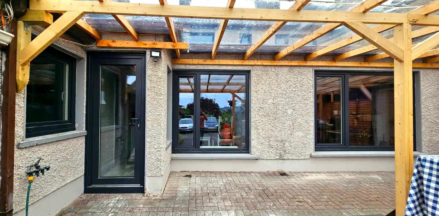 PVC-Fenster und Hintertüren Salamander greenEvolution 76 3D | Wikęd Steel Doors Modell 12 Produktlinie: OPTIMUM TERMO | Cavan | #522