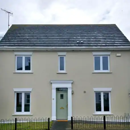 uPVC Windows Salamander greenEvolution 76 3D