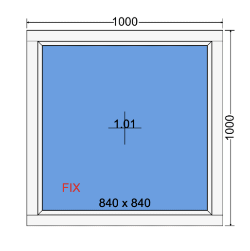 Feststehendes Fenster