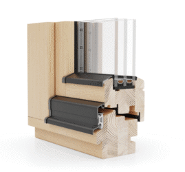 Holzfenster Naturo 92