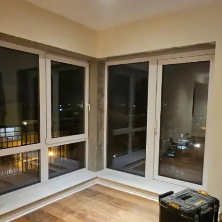 uPVC Windows Salamander greenEvolution 76 3D