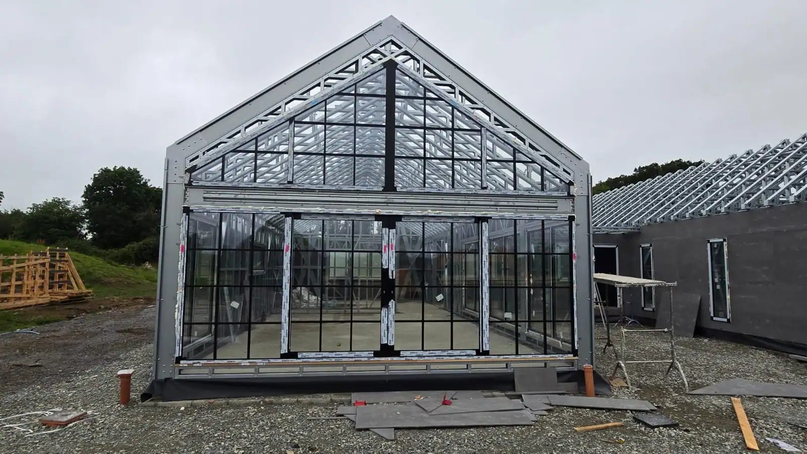 uPVC Windows, Doors and French Doors Salamander BluEvolution 82 | Aluminium Apex Window and Front Doors Aluprof MB-79N | Aluminium Sliding Doors MB-59HS Monorail | Kildare | #567