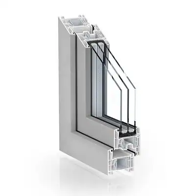 uPVC Window Kommerling 76 AD Casement Grey