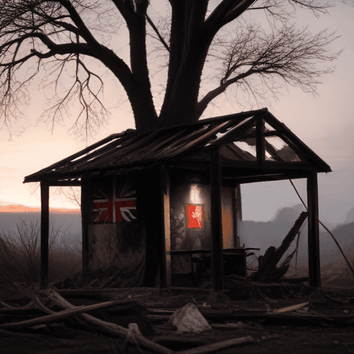 Illustration of $200k House Destroyed in Fire