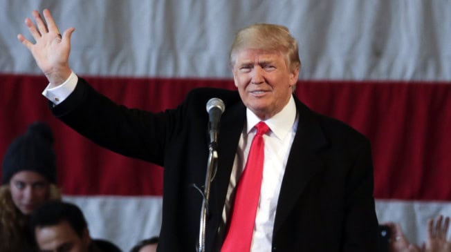 Republican presidential candidate Donald Trump.